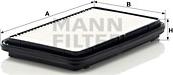 Mann-Filter C 2622 - Air Filter, engine autospares.lv