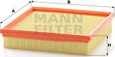 Mann-Filter C 2290 - Air Filter, engine autospares.lv