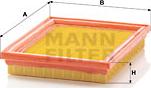 Mann-Filter C 2237 - Air Filter, engine autospares.lv