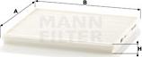 Mann-Filter CU 1828 - Filter, interior air autospares.lv