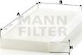 Mann-Filter CU 3554 - Filter, interior air autospares.lv