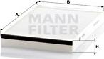 Mann-Filter CU 3054 - Filter, interior air autospares.lv