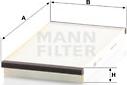 Mann-Filter CU 3020 - Filter, interior air autospares.lv