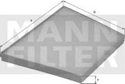 Mann-Filter CU 29 110 - Filter, interior air autospares.lv