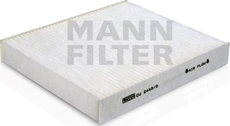 Mann-Filter CU 2442/2 - Filter, interior air autospares.lv