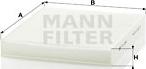 Mann-Filter CU 2545 - Filter, interior air autospares.lv