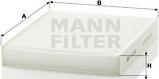 Mann-Filter CU 2559 - Filter, interior air autospares.lv