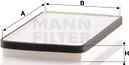Mann-Filter CU 2650 - Filter, interior air autospares.lv