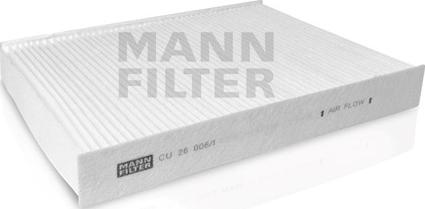 Mann-Filter CU 26 006/1 - Filter, interior air autospares.lv