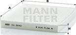 Mann-Filter CU 2043 - Filter, interior air autospares.lv