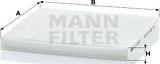 Mann-Filter CU 2035 - Filter, interior air autospares.lv