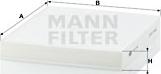 Mann-Filter CU 2141 - Filter, interior air autospares.lv