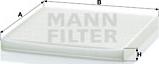Mann-Filter CU 2131 - Filter, interior air autospares.lv