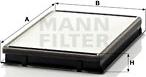 Mann-Filter CU 2861 - Filter, interior air autospares.lv