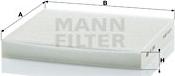 Mann-Filter CU 2362 - Filter, interior air autospares.lv