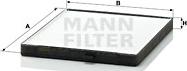 Mann-Filter CU 2330 - Filter, interior air autospares.lv