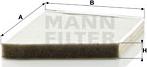 Mann-Filter CU 2337/1 - Filter, interior air autospares.lv