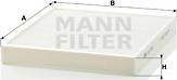 Mann-Filter CU 2757 - Filter, interior air autospares.lv