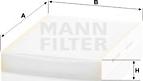 Mann-Filter CU 27 009 - Filter, interior air autospares.lv