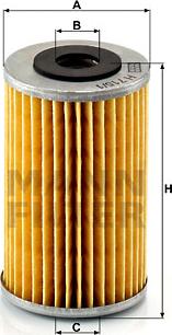 Mann-Filter H 715/1 n - Oil Filter autospares.lv