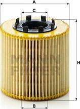 Mann-Filter HU 923 x - Oil Filter autospares.lv