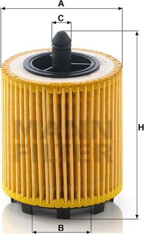 Mann-Filter HU 69/2 x - Oil Filter autospares.lv