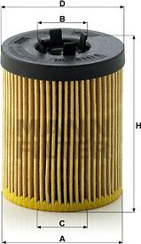 Mann-Filter HU 611/1 x - Oil Filter autospares.lv
