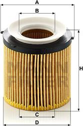 Mann-Filter HU 8002 x KIT - Oil Filter autospares.lv