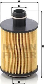 Mann-Filter HU 7004/1 x - Oil Filter autospares.lv