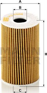 Mann-Filter HU 7008 z - Oil Filter autospares.lv