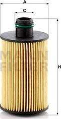 Mann-Filter HU 7018 z - Oil Filter autospares.lv