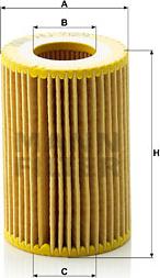 Mann-Filter HU 712/9 x - Oil Filter autospares.lv