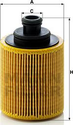 Mann-Filter HU 712/7 x - Oil Filter autospares.lv