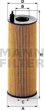 Mann-Filter HU 721/5 x - Oil Filter autospares.lv