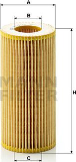 Mann-Filter HU 721/2 x - Oil Filter autospares.lv