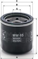 Mann-Filter MW 65 - Oil Filter autospares.lv
