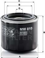 Mann-Filter MW 810 - Oil Filter autospares.lv