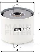 Mann-Filter P 917/2 x - Fuel filter autospares.lv
