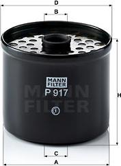Mann-Filter P 917 x - Fuel filter autospares.lv