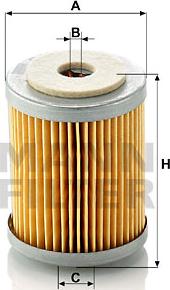 Mann-Filter P 609 - Fuel filter autospares.lv