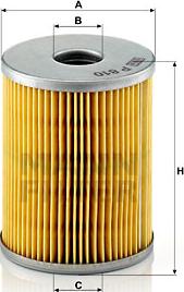 Mann-Filter P 810 x - Fuel filter autospares.lv
