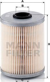 Mann-Filter P 733/1 x - Fuel filter autospares.lv