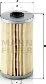 Mann-Filter P 726 x - Fuel filter autospares.lv