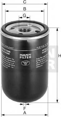 Mann-Filter WK 723/3 - Fuel filter autospares.lv