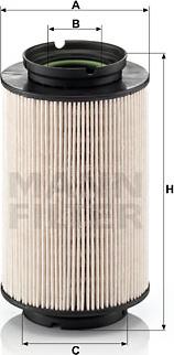 Mann-Filter PU 936/2 x - Fuel filter autospares.lv