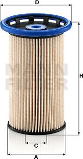 Mann-Filter PU 8008 - Fuel filter autospares.lv