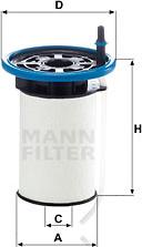 Mann-Filter PU 7005 - Fuel filter autospares.lv