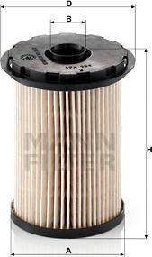 Mann-Filter PU 731 x - Fuel filter autospares.lv