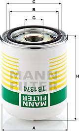 Mann-Filter TB 1374 x - Air Dryer Cartridge, compressed-air system autospares.lv