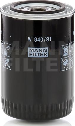 Mann-Filter W 940/9 - Oil Filter autospares.lv